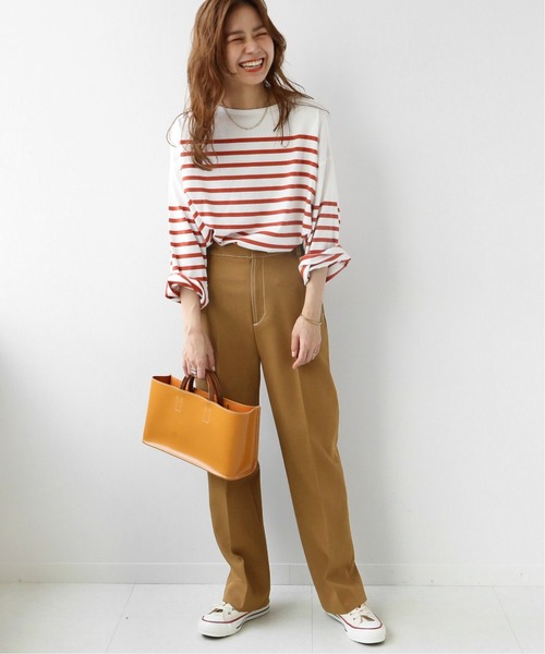 JOURNAL STANDARD relume(ジャーナルスタンダード レリューム)の「配色ステッチテーパードパンツ◆(その他パンツ・レディース・ブラック/ブラウン・36/38)」の17枚目の写真