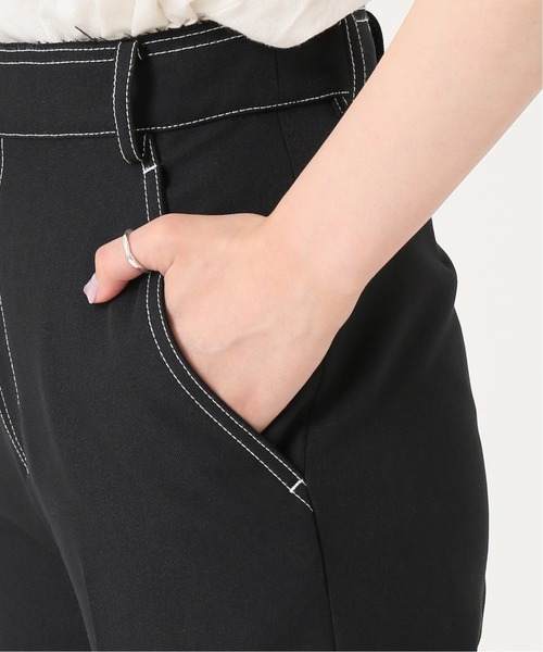 JOURNAL STANDARD relume(ジャーナルスタンダード レリューム)の「配色ステッチテーパードパンツ◆(その他パンツ・レディース・ブラック/ブラウン・36/38)」の12枚目の写真