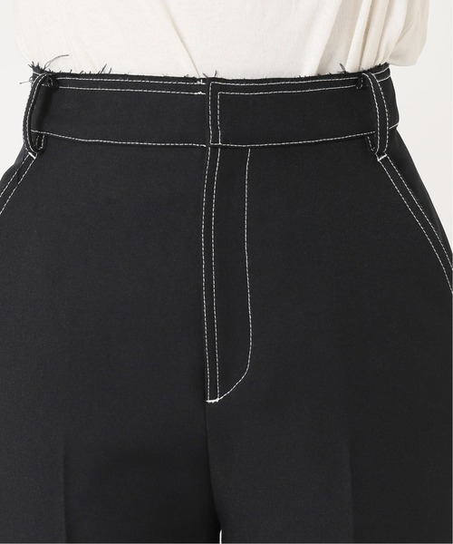 JOURNAL STANDARD relume(ジャーナルスタンダード レリューム)の「配色ステッチテーパードパンツ◆(その他パンツ・レディース・ブラック/ブラウン・36/38)」の5枚目の写真