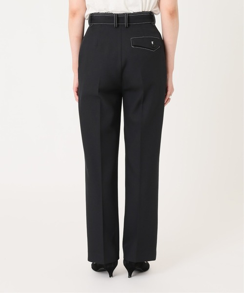 JOURNAL STANDARD relume(ジャーナルスタンダード レリューム)の「配色ステッチテーパードパンツ◆(その他パンツ・レディース・ブラック/ブラウン・36/38)」の8枚目の写真