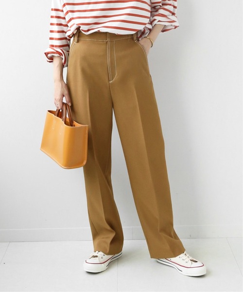JOURNAL STANDARD relume(ジャーナルスタンダード レリューム)の「配色ステッチテーパードパンツ◆(その他パンツ・レディース・ブラック/ブラウン・36/38)」の21枚目の写真