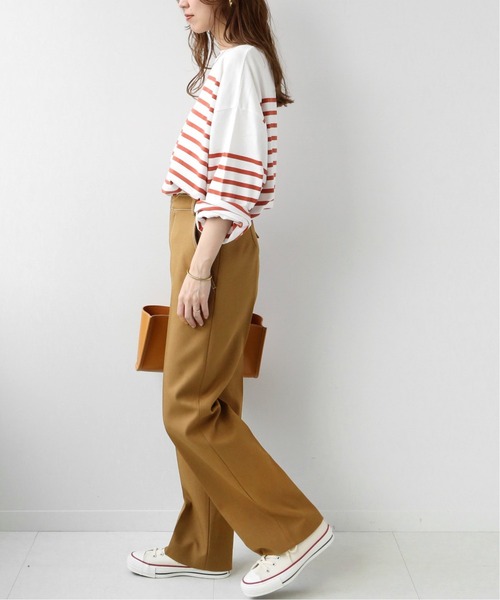 JOURNAL STANDARD relume(ジャーナルスタンダード レリューム)の「配色ステッチテーパードパンツ◆(その他パンツ・レディース・ブラック/ブラウン・36/38)」の7枚目の写真