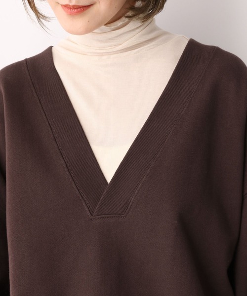 A part by（アパートバイ）の「フカVネックプルオーバー　256374（スウェット・レディース・ライトブルー/ブラウン/アイボリー・FREE）」の18枚目の写真