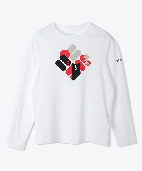 Columbia（コロンビア）の「Columbia／キッズ ドブソンパス ロングスリーブ グラフィック Tシャツ（ロンT・長袖Tシャツ）／コロンビア（Tシャツ/カットソー・キッズ・グレー系その他/グレー/ホワイト/ネイビー/ホワイト系その他/ブルー系その他/グリーン系その他/グレー系その他2/ダークブルー/イエロー/ブラック/ホワイト系その他2/グリーン/ブルー/グリーン系その他2/ブルー系その他2/ブルーグリーン/ブラック系その他・M/XXS/L/XS/S）」の3枚目の写真