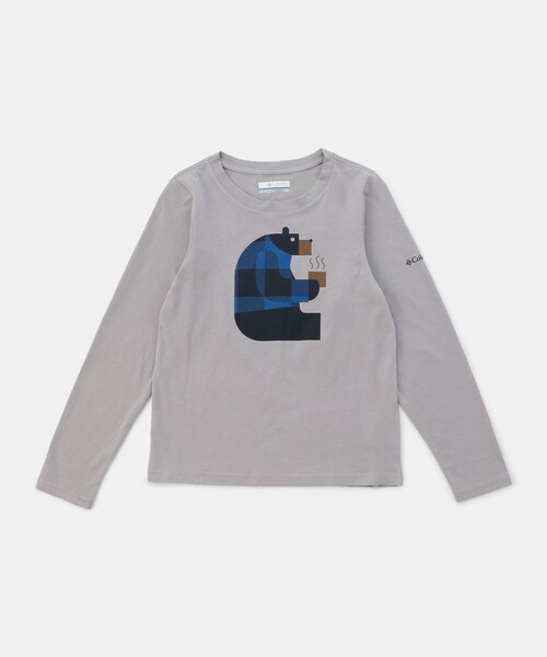 Columbia（コロンビア）の「Columbia／キッズ ドブソンパス ロングスリーブ グラフィック Tシャツ（ロンT・長袖Tシャツ）／コロンビア（Tシャツ/カットソー・キッズ・グレー系その他/グレー/ホワイト/ネイビー/ホワイト系その他/ブルー系その他/グリーン系その他/グレー系その他2/ダークブルー/イエロー/ブラック/ホワイト系その他2/グリーン/ブルー/グリーン系その他2/ブルー系その他2/ブルーグリーン/ブラック系その他・M/XXS/L/XS/S）」の7枚目の写真