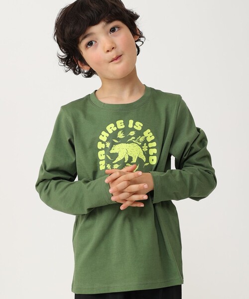 Columbia（コロンビア）の「Columbia／キッズ ドブソンパス ロングスリーブ グラフィック Tシャツ（ロンT・長袖Tシャツ）／コロンビア（Tシャツ/カットソー・キッズ・グレー系その他/グレー/ホワイト/ネイビー/ホワイト系その他/ブルー系その他/グリーン系その他/グレー系その他2/ダークブルー/イエロー/ブラック/ホワイト系その他2/グリーン/ブルー/グリーン系その他2/ブルー系その他2/ブルーグリーン/ブラック系その他・M/XXS/L/XS/S）」の9枚目の写真