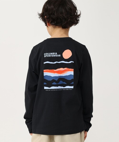 Columbia（コロンビア）の「Columbia／キッズ ドブソンパス ロングスリーブ グラフィック Tシャツ（ロンT・長袖Tシャツ）／コロンビア（Tシャツ/カットソー・キッズ・グレー系その他/グレー/ホワイト/ネイビー/ホワイト系その他/ブルー系その他/グリーン系その他/グレー系その他2/ダークブルー/イエロー/ブラック/ホワイト系その他2/グリーン/ブルー/グリーン系その他2/ブルー系その他2/ブルーグリーン/ブラック系その他・M/XXS/L/XS/S）」の5枚目の写真