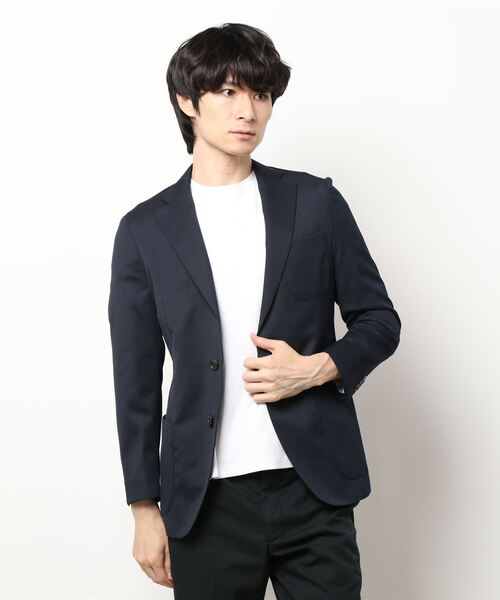 martinique（マルティニーク）の「【men's】martinique gent's/コンフォートテーラードジャケット（テーラードジャケット・メンズ・ベージュ/ネイビー・3/1）」の2枚目の写真