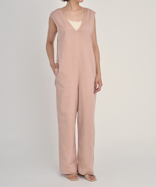 YANUK（ヤヌーク）の「【YANUK/ヤヌーク】DENIT オールインワン（サロペット/オーバーオール・レディース・ブラウン/ミント/コーラルピンク・S/M）」の3枚目の写真