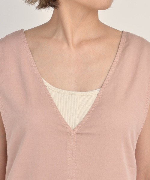 YANUK（ヤヌーク）の「【YANUK/ヤヌーク】DENIT オールインワン（サロペット/オーバーオール・レディース・ブラウン/ミント/コーラルピンク・S/M）」の7枚目の写真