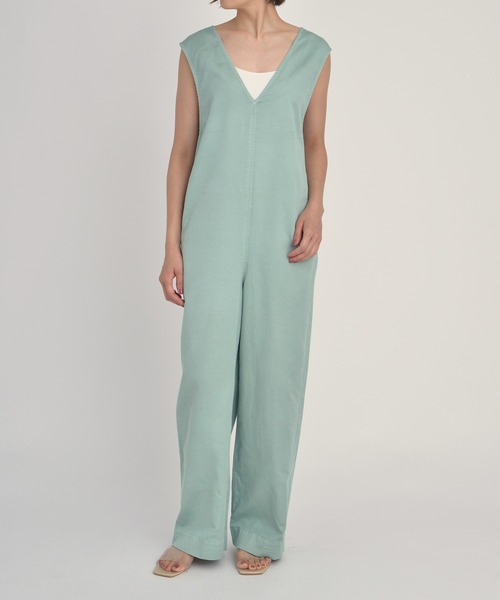 YANUK（ヤヌーク）の「【YANUK/ヤヌーク】DENIT オールインワン（サロペット/オーバーオール・レディース・ブラウン/ミント/コーラルピンク・S/M）」の4枚目の写真