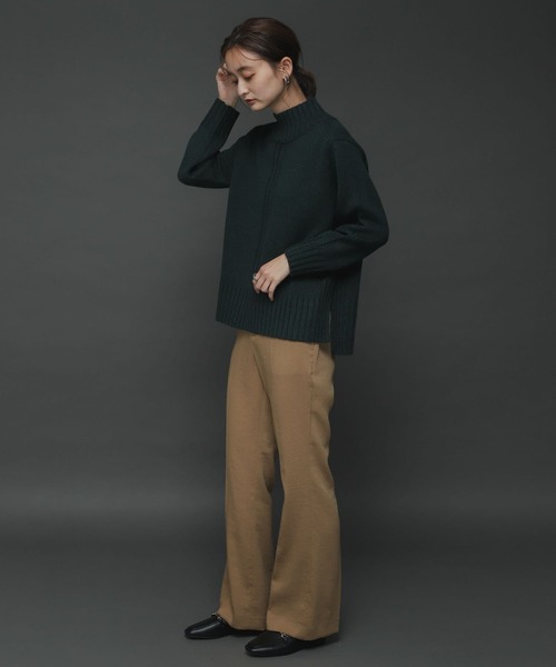 SENSE OF PLACE by URBAN RESEARCH（センスオブプレイスバイアーバンリサーチ）の「センターデザインハイネックセーター（ニット/セーター・レディース・ブラック/アイボリー/ブルー/ライトピンク/グリーン/ピンク/ミント・ONE）」の22枚目の写真
