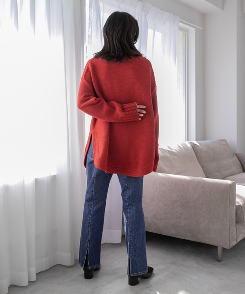 LOWRYS FARM(ローリーズファーム)の「CONEバックスリットパンツ 235909(デニムパンツ・レディース・ブルー/ワンウォッシュ・SMALL/MEDIUM/LARGE)」の19枚目の写真