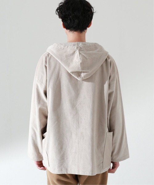 JOURNAL STANDARD relume SELECT（ジャーナルスタンダードレリュームセレクト）の「【NEWLYN SMOCKS/ニューリンスモック】NEW HOODED コーデュロイスモック（シャツ/ブラウス・メンズ・ブラック/ボルドー/ホワイト系その他・MEDIUM/LARGE）」の6枚目の写真