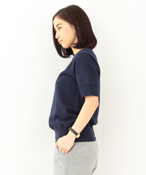 BEAMS BOY（ビームスボーイ）の「BEAMS BOY / メッセージ 刺繍 スウェット クルー（スウェット・レディース・ホワイト/チャコールグレー/ネイビー・ONE SIZE）」の4枚目の写真