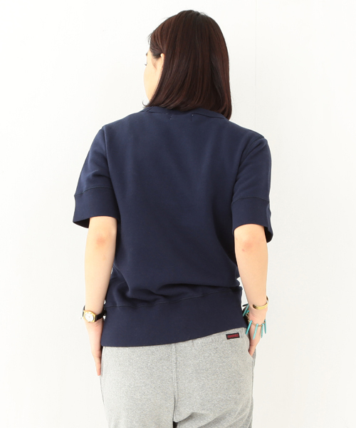 BEAMS BOY（ビームスボーイ）の「BEAMS BOY / メッセージ 刺繍 スウェット クルー（スウェット・レディース・ホワイト/チャコールグレー/ネイビー・ONE SIZE）」の5枚目の写真