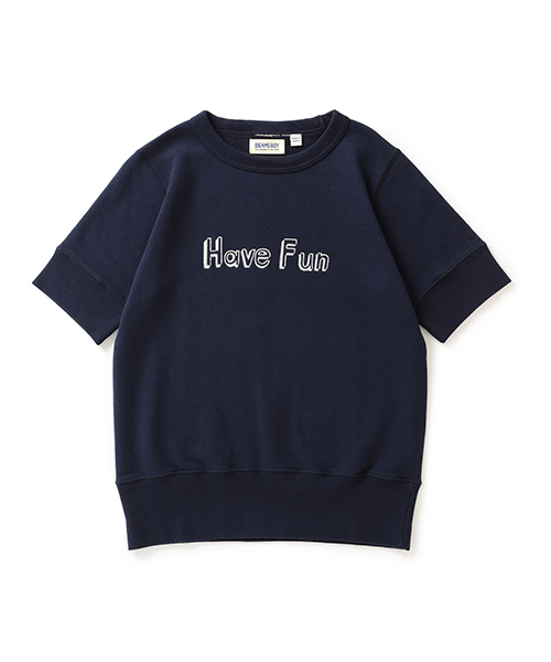 BEAMS BOY（ビームスボーイ）の「BEAMS BOY / メッセージ 刺繍 スウェット クルー（スウェット・レディース・ホワイト/チャコールグレー/ネイビー・ONE SIZE）」の15枚目の写真