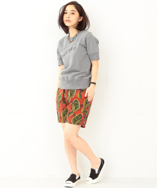 BEAMS BOY（ビームスボーイ）の「BEAMS BOY / メッセージ 刺繍 スウェット クルー（スウェット・レディース・ホワイト/チャコールグレー/ネイビー・ONE SIZE）」の13枚目の写真