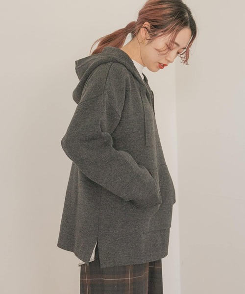 ITEMS URBANRESEARCH(アイテムズ アーバンリサーチ)の「マシンウォッシャブル メキシカンパーカー(パーカー・メンズ・チャコールグレー/ベージュ・MEDIUM/LARGE)」の13枚目の写真