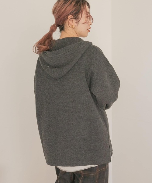 ITEMS URBANRESEARCH(アイテムズ アーバンリサーチ)の「マシンウォッシャブル メキシカンパーカー(パーカー・メンズ・チャコールグレー/ベージュ・MEDIUM/LARGE)」の14枚目の写真