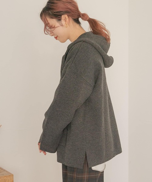 ITEMS URBANRESEARCH(アイテムズ アーバンリサーチ)の「マシンウォッシャブル メキシカンパーカー(パーカー・メンズ・チャコールグレー/ベージュ・MEDIUM/LARGE)」の15枚目の写真