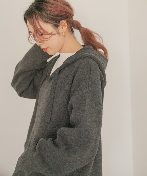 ITEMS URBANRESEARCH(アイテムズ アーバンリサーチ)の「マシンウォッシャブル メキシカンパーカー(パーカー・メンズ・チャコールグレー/ベージュ・MEDIUM/LARGE)」の16枚目の写真