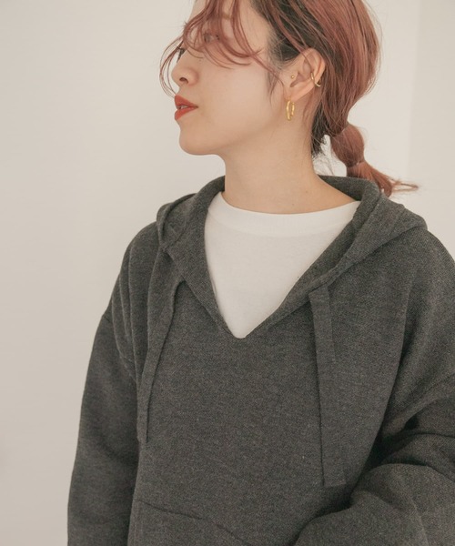 ITEMS URBANRESEARCH(アイテムズ アーバンリサーチ)の「マシンウォッシャブル メキシカンパーカー(パーカー・メンズ・チャコールグレー/ベージュ・MEDIUM/LARGE)」の17枚目の写真