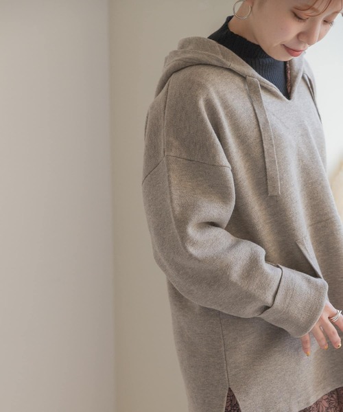 ITEMS URBANRESEARCH(アイテムズ アーバンリサーチ)の「マシンウォッシャブル メキシカンパーカー(パーカー・メンズ・チャコールグレー/ベージュ・MEDIUM/LARGE)」の22枚目の写真