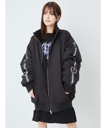ゴシックロゴ中綿ブルゾン