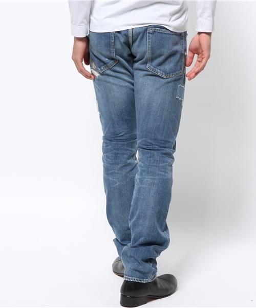 HYSTERIC GLAMOUR（ヒステリックグラマー）の「EHR加工デニム スリムストレートPT（デニムパンツ・メンズ・インディゴブルー・28inch/29inch/30inch/31inch/32inch/34inch）」の10枚目の写真