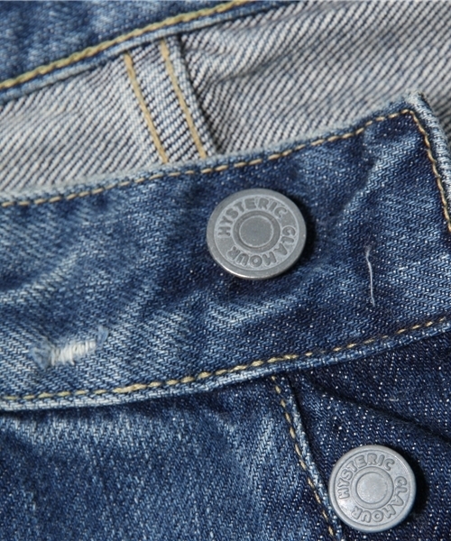 HYSTERIC GLAMOUR（ヒステリックグラマー）の「EHR加工デニム スリムストレートPT（デニムパンツ・メンズ・インディゴブルー・28inch/29inch/30inch/31inch/32inch/34inch）」の6枚目の写真