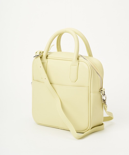 COLONY 2139（コロニートゥーワンスリーナイン）の「スクエアボストンバッグ/ショルダーバッグ（ボストンバッグ・レディース・ブラック/イエロー/グリーン/アイボリー・FREE）」の6枚目の写真