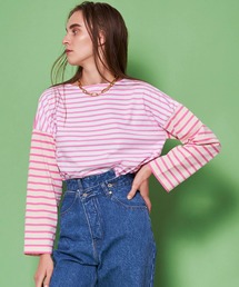 MAISON SPECIAL | マルチボーダービッグロングTシャツ【MAISON SPECIAL/メゾンスペシャル】(Tシャツ/カットソー)