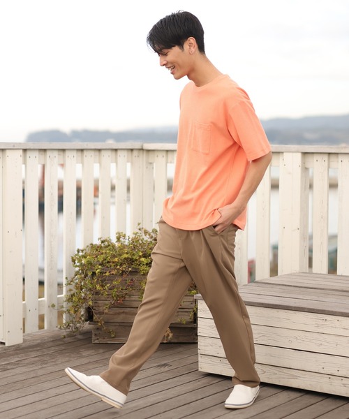 UNION STATION（ユニオンステーション）の「【セットアップ対応】ストレッチツイルイージースラックスパンツ（スラックス・メンズ・オフホワイト/グレイッシュベージュ・S/M/L）」の15枚目の写真