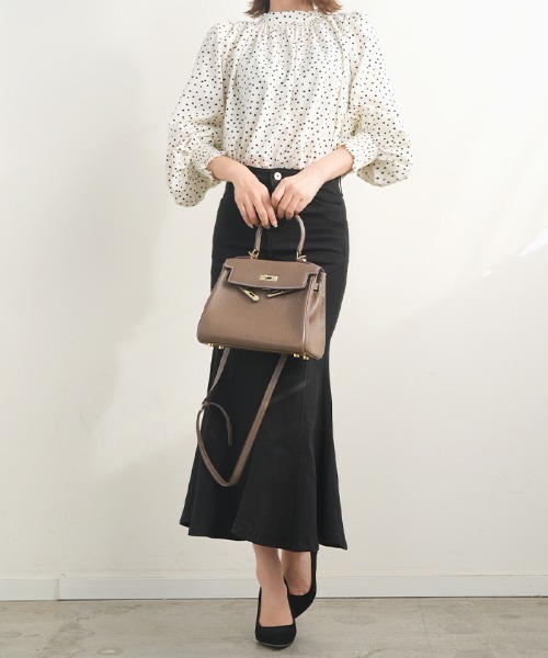 Futier land(フューティアランド)の「ストレッチデニムマーメイドスカート(デニムスカート・レディース・ブラック/インディゴブルー・MEDIUM)」の19枚目の写真