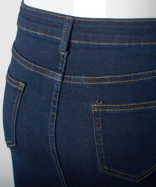 Futier land(フューティアランド)の「ストレッチデニムマーメイドスカート(デニムスカート・レディース・ブラック/インディゴブルー・MEDIUM)」の3枚目の写真