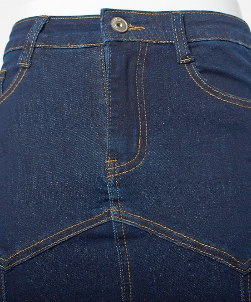 Futier land(フューティアランド)の「ストレッチデニムマーメイドスカート(デニムスカート・レディース・ブラック/インディゴブルー・MEDIUM)」の6枚目の写真