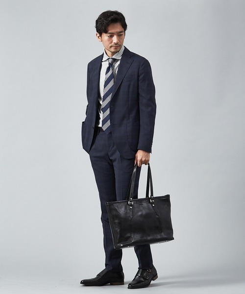 alfredoBANNISTER(アルフレッドバニスター)の「【セット購入でお得】内羽根ストレートチップ + SEEKER別注 レザートート + リバーシブルベルト(ドレスシューズ・メンズ・ブラック/キャメル・44/42/43/41)」の6枚目の写真