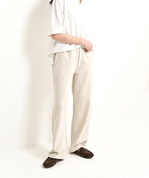 me+em select（ミームセレクト）の「【6色展開】リラックススウェットパンツ（スウェットパンツ・レディース・ネイビー/オートミール/クリーム/グレー/アイボリー/ブラック・FREE）」の5枚目の写真