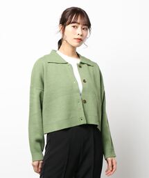 ehka sopo | 衿付カーディガン(カーディガン/ボレロ)