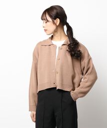ehka sopo | 衿付カーディガン(カーディガン/ボレロ)