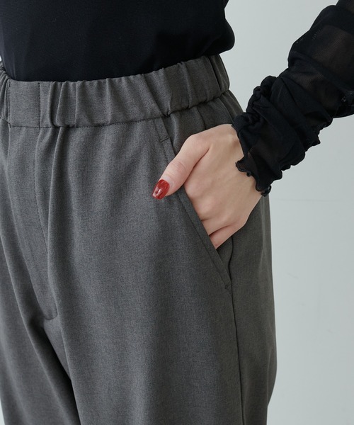 PUAL CE CIN（ピュアルセシン）の「【Du noir】カフスヘムトラウザーズ（その他パンツ・レディース・グレー/ブラック・FREE）」の15枚目の写真