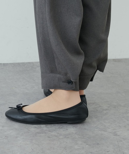 PUAL CE CIN（ピュアルセシン）の「【Du noir】カフスヘムトラウザーズ（その他パンツ・レディース・グレー/ブラック・FREE）」の16枚目の写真