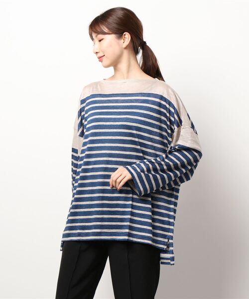 mizuiroind（ミズイロインド）の「mizuiro ind リネンボーダー