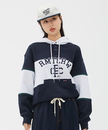 ROMANTIC CROWN | 【ROMANTIC CROWN】RMTCRW CLUB BUTTON HOODIE / ロマンティッククラウン クラブ ボタン ボーダー フーディー(パーカー)