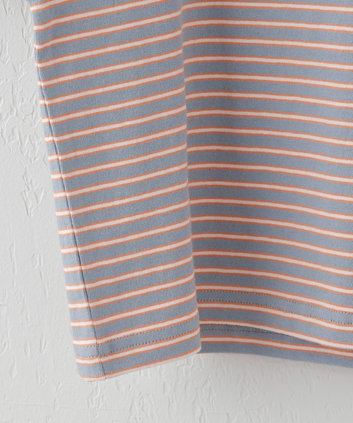 CIAOPANIC TYPY（チャオパニックティピー）の「【KIDS】レトロボーダーTee（Tシャツ/カットソー・キッズ・ブラック/ベージュ/サックスブルー・SMALL/MEDIUM/LARGE/X-LARGE/XX-LARGE）」の11枚目の写真