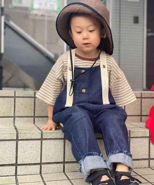 CIAOPANIC TYPY（チャオパニックティピー）の「【KIDS】レトロボーダーTee（Tシャツ/カットソー・キッズ・ブラック/ベージュ/サックスブルー・SMALL/MEDIUM/LARGE/X-LARGE/XX-LARGE）」の15枚目の写真