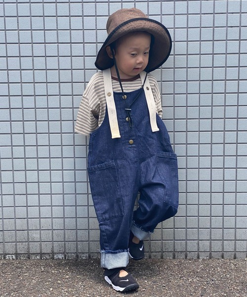 CIAOPANIC TYPY（チャオパニックティピー）の「【KIDS】レトロボーダーTee（Tシャツ/カットソー・キッズ・ブラック/ベージュ/サックスブルー・SMALL/MEDIUM/LARGE/X-LARGE/XX-LARGE）」の17枚目の写真