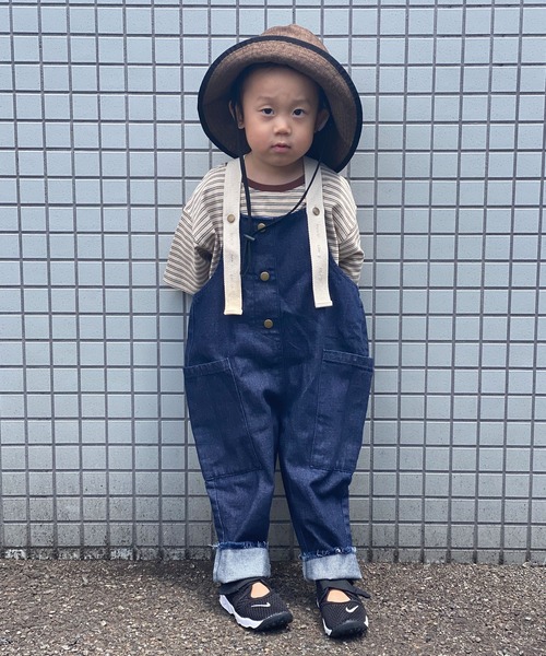 CIAOPANIC TYPY（チャオパニックティピー）の「【KIDS】レトロボーダーTee（Tシャツ/カットソー・キッズ・ブラック/ベージュ/サックスブルー・SMALL/MEDIUM/LARGE/X-LARGE/XX-LARGE）」の18枚目の写真