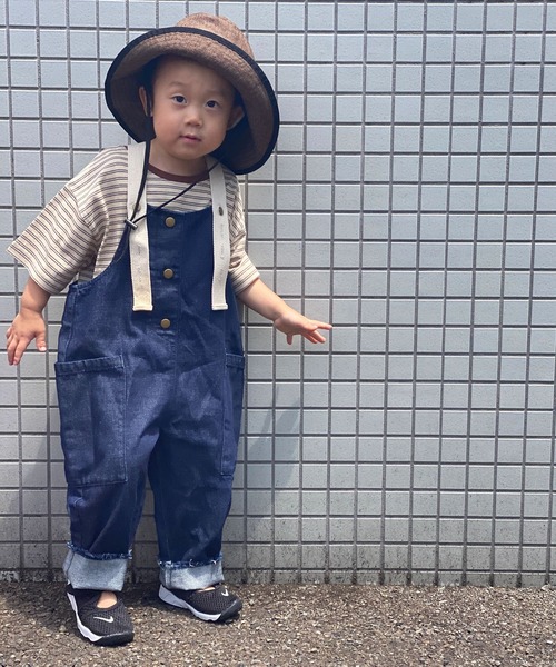 CIAOPANIC TYPY（チャオパニックティピー）の「【KIDS】レトロボーダーTee（Tシャツ/カットソー・キッズ・ブラック/ベージュ/サックスブルー・SMALL/MEDIUM/LARGE/X-LARGE/XX-LARGE）」の20枚目の写真